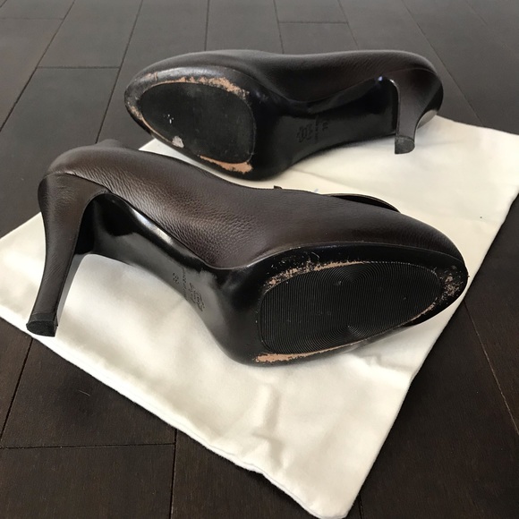 Tracy Reese brown high teardrop pump w/dustbag box - Picture 7 of 8